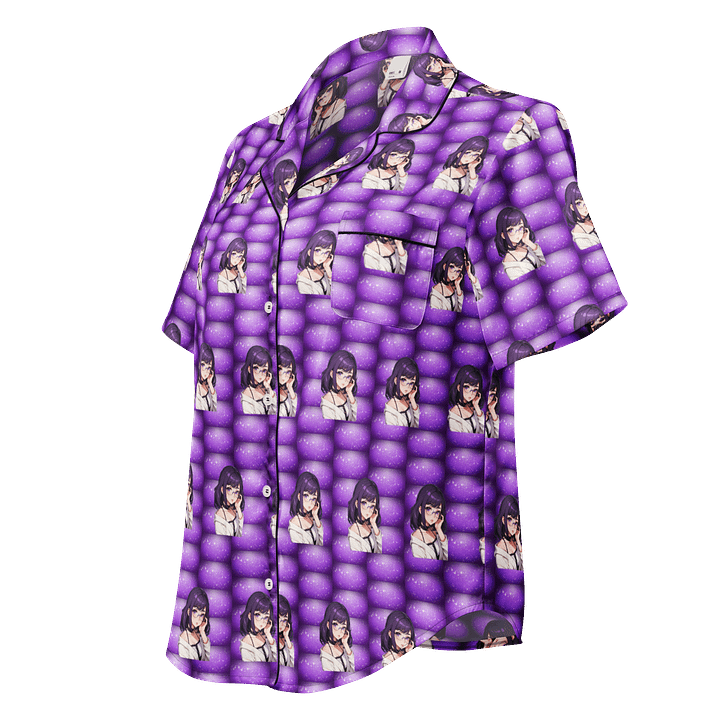 (Purple WAIFU) K Women's Short Sleeve Pajama Top product image (1)