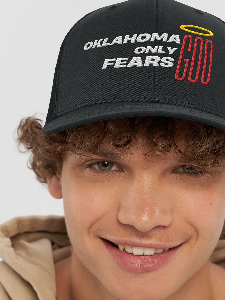 Oklahoma Only Fears God Trucker Hat product image (8)