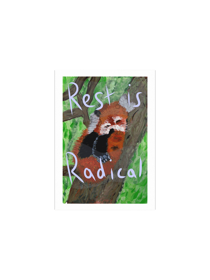 Red Panda Rest Print product image (1)