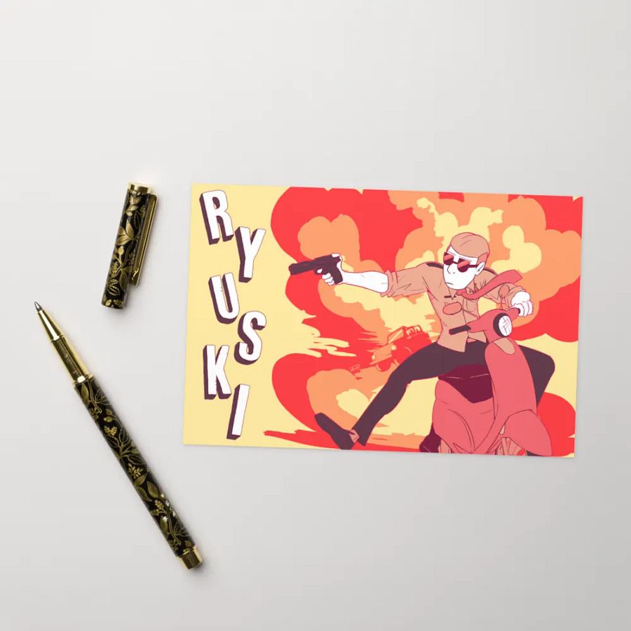 Explosive Pursuit Greeting Card product image (5)