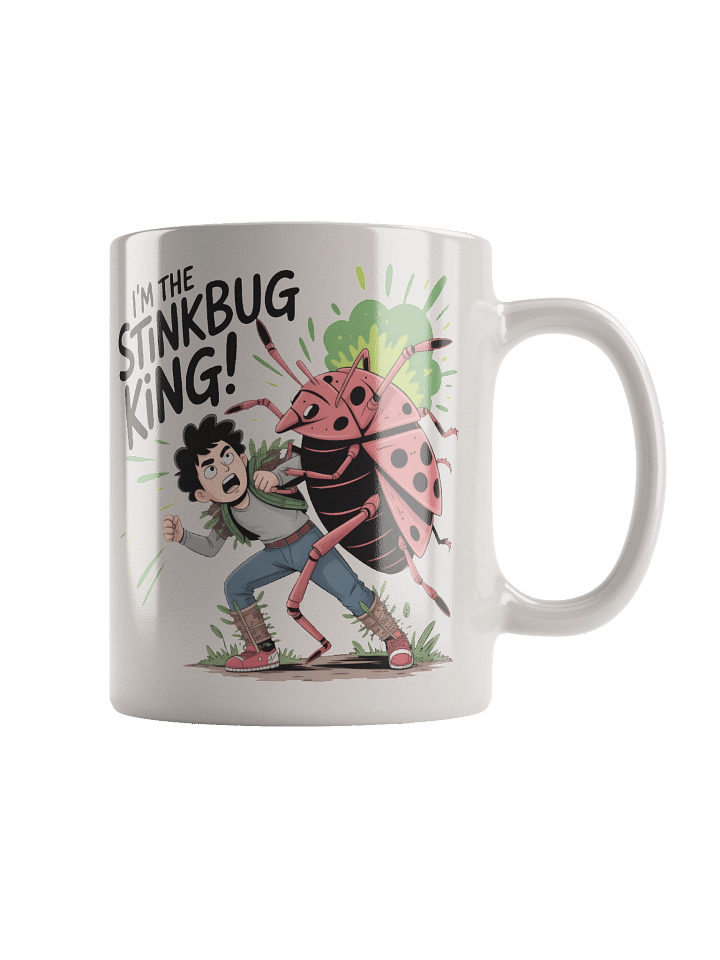 Stinkbug King White Glossy Mug product image (2)
