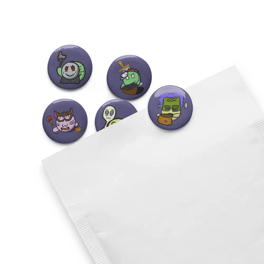 Dango Spooky Set - Pin Buttons product image (4)