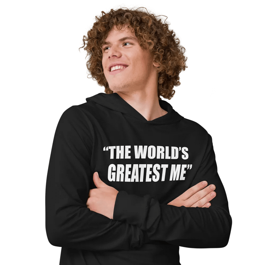 The World's Greatest Me Hooded Long Sleeve Tee product image (8)