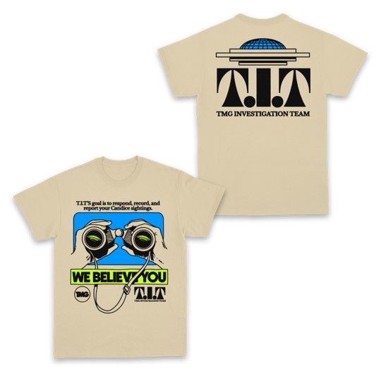 TMG Investigation Team Oversized Tan T-Shirt product image (1)