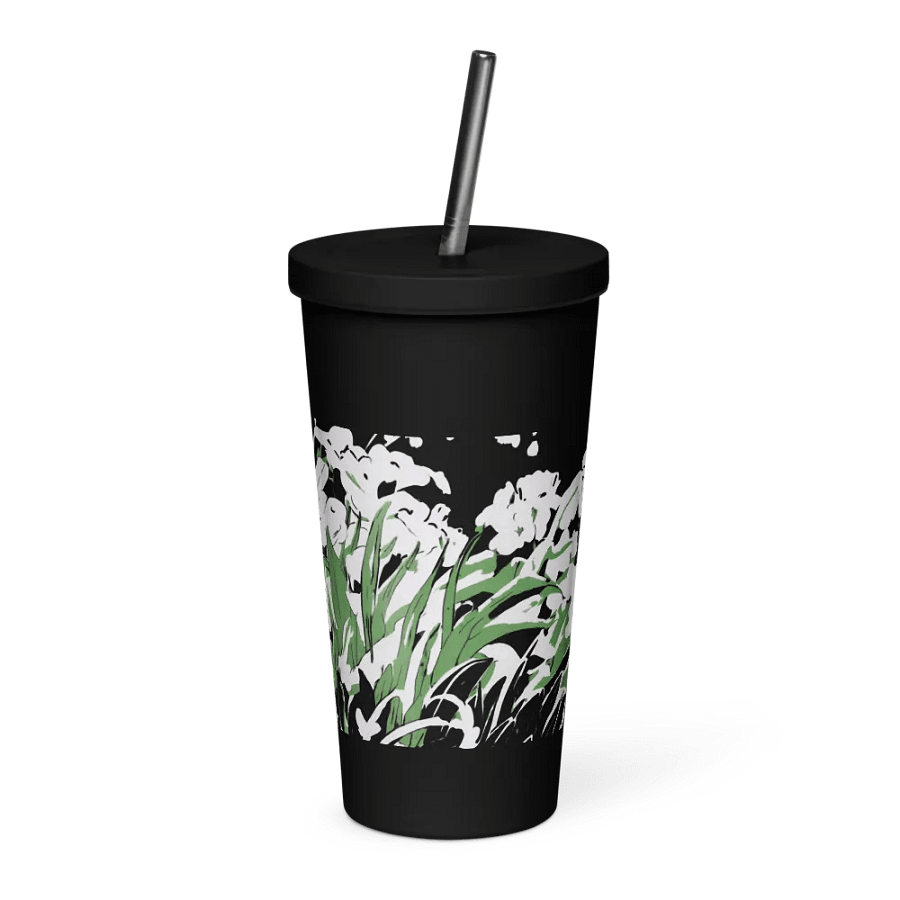 Garden Insulated Tumbler with Straw product image (3)