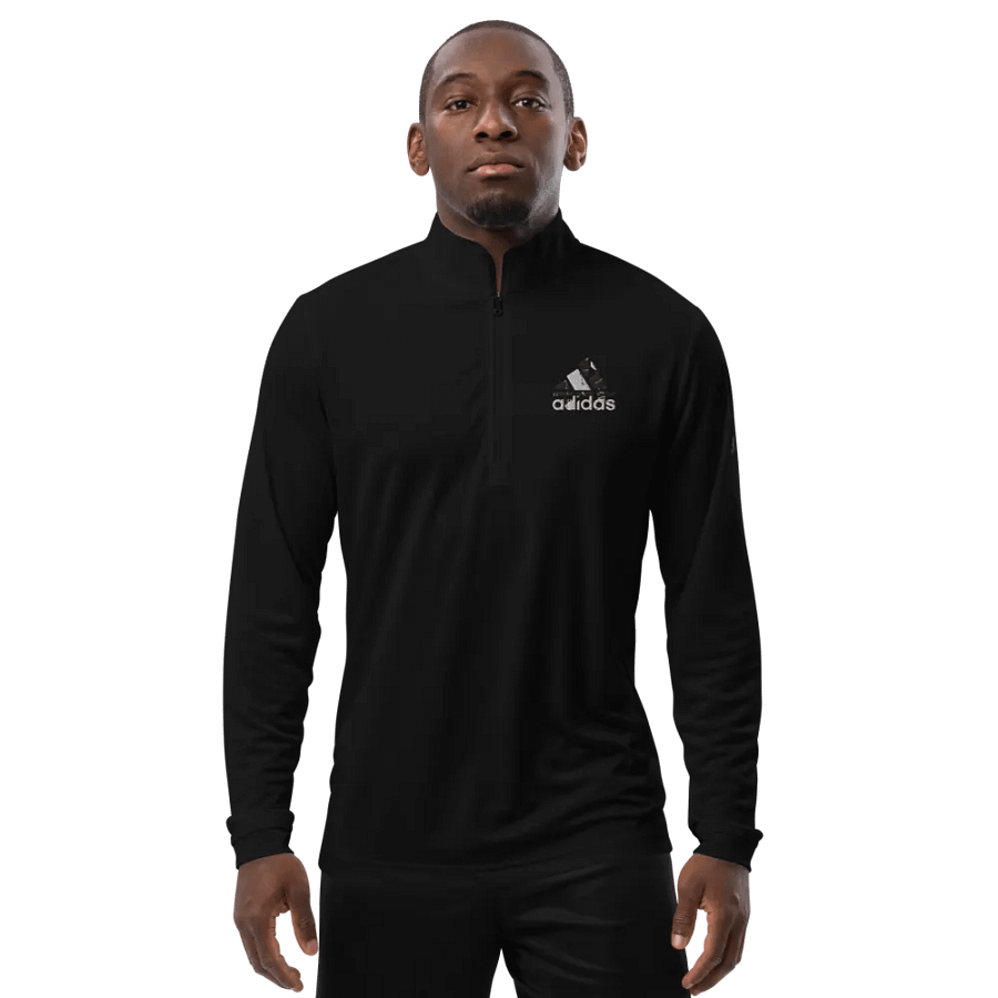 Adidas Grunge Logo Quarter-Zip Pullover product image (2)