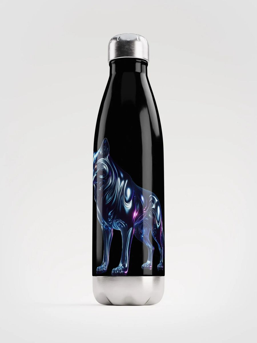 Liquid Metal Wolf #2 Stainless Steel Water Bottle product image (1)