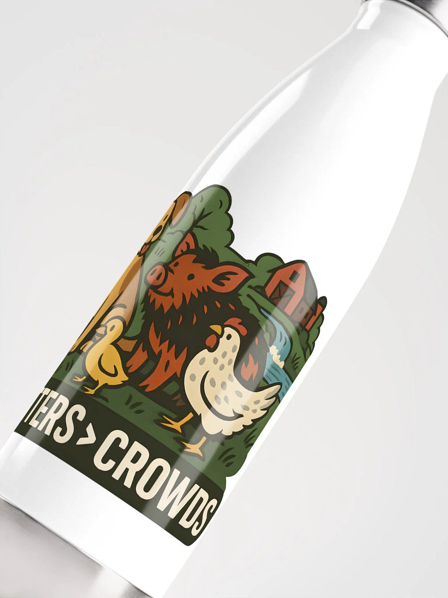 Critters Over Crowds Stainless Steel Water Bottle product image (10)