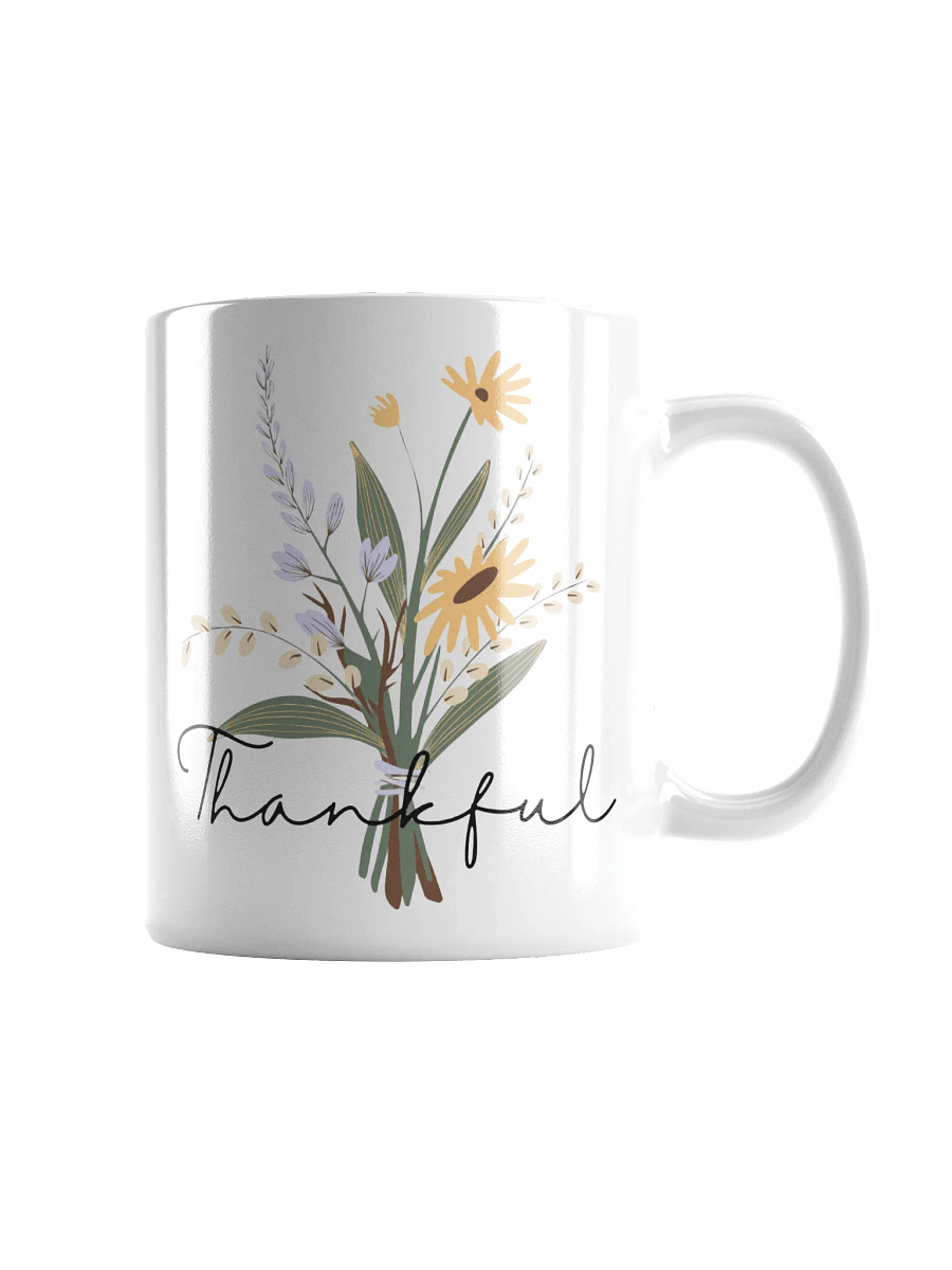 Thankful Bouquet Ceramic Mug – Perfect for Coffee, Tea, and Gift Giving product image (1)