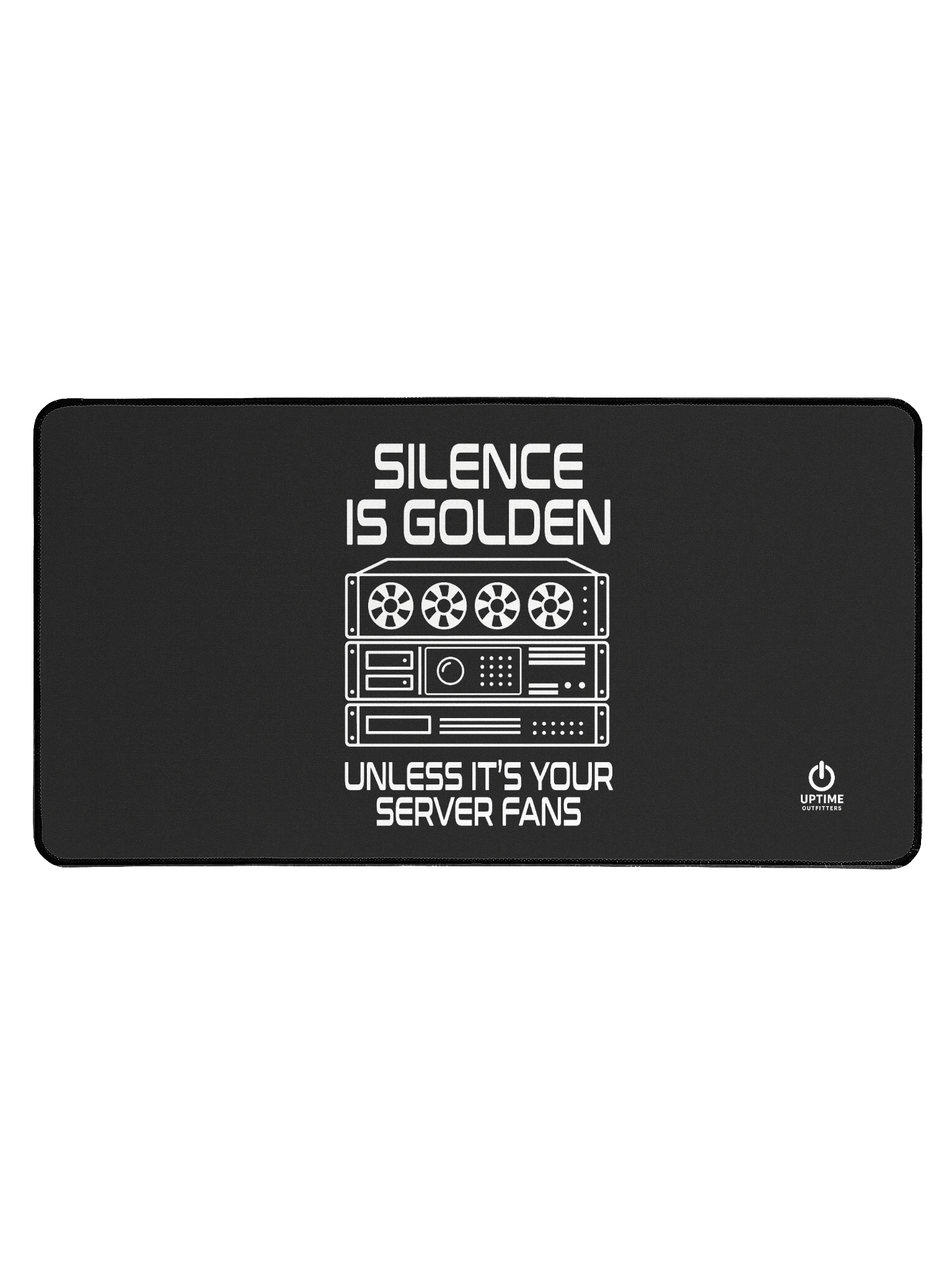 Silence is Golden Desk Mat product image (1)