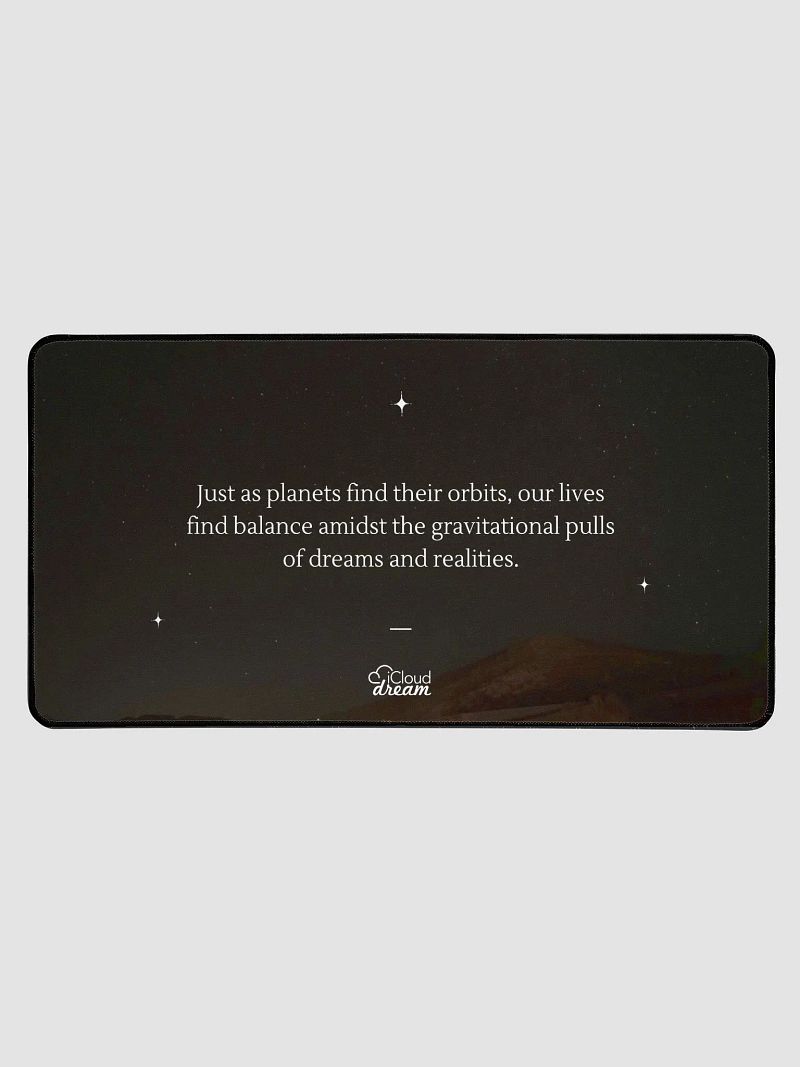 Orbital Balance Desk Mat: Dreams and Realities