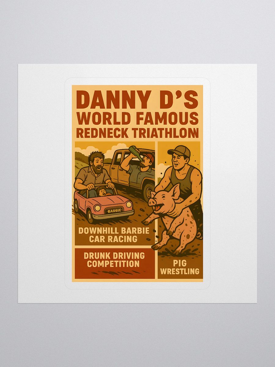 Redneck Triathlon Sticker product image (1)
