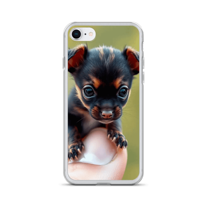 Tiny German Shepherd Puppy Clear iPhone Case product image (24)