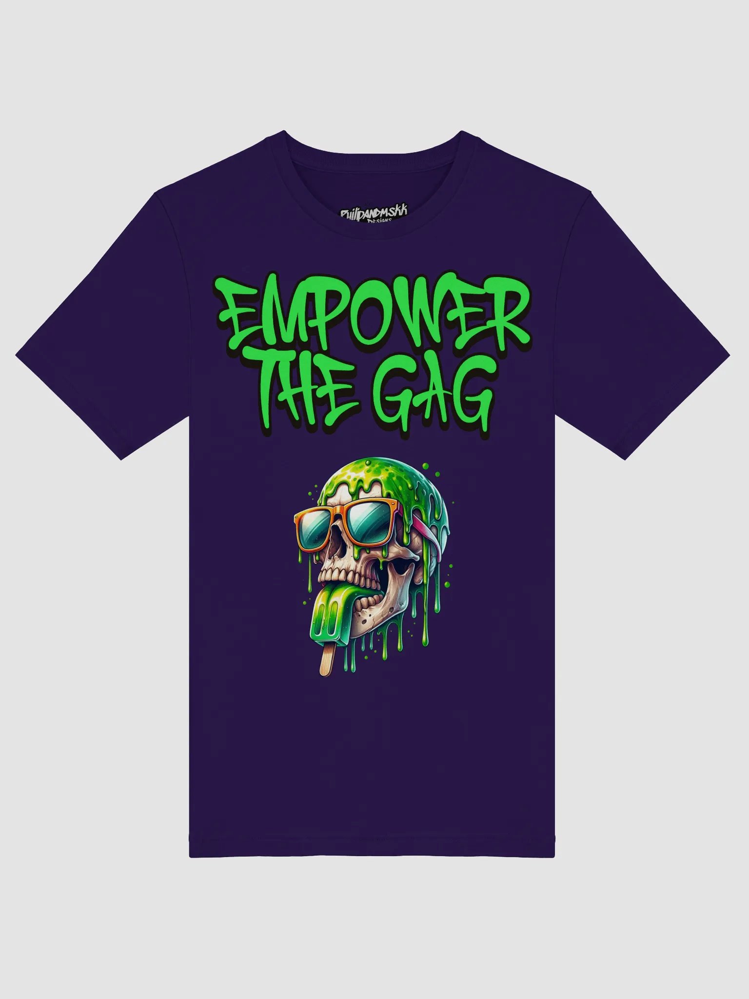 Neon Skull Slime T-Shirt product image (48)