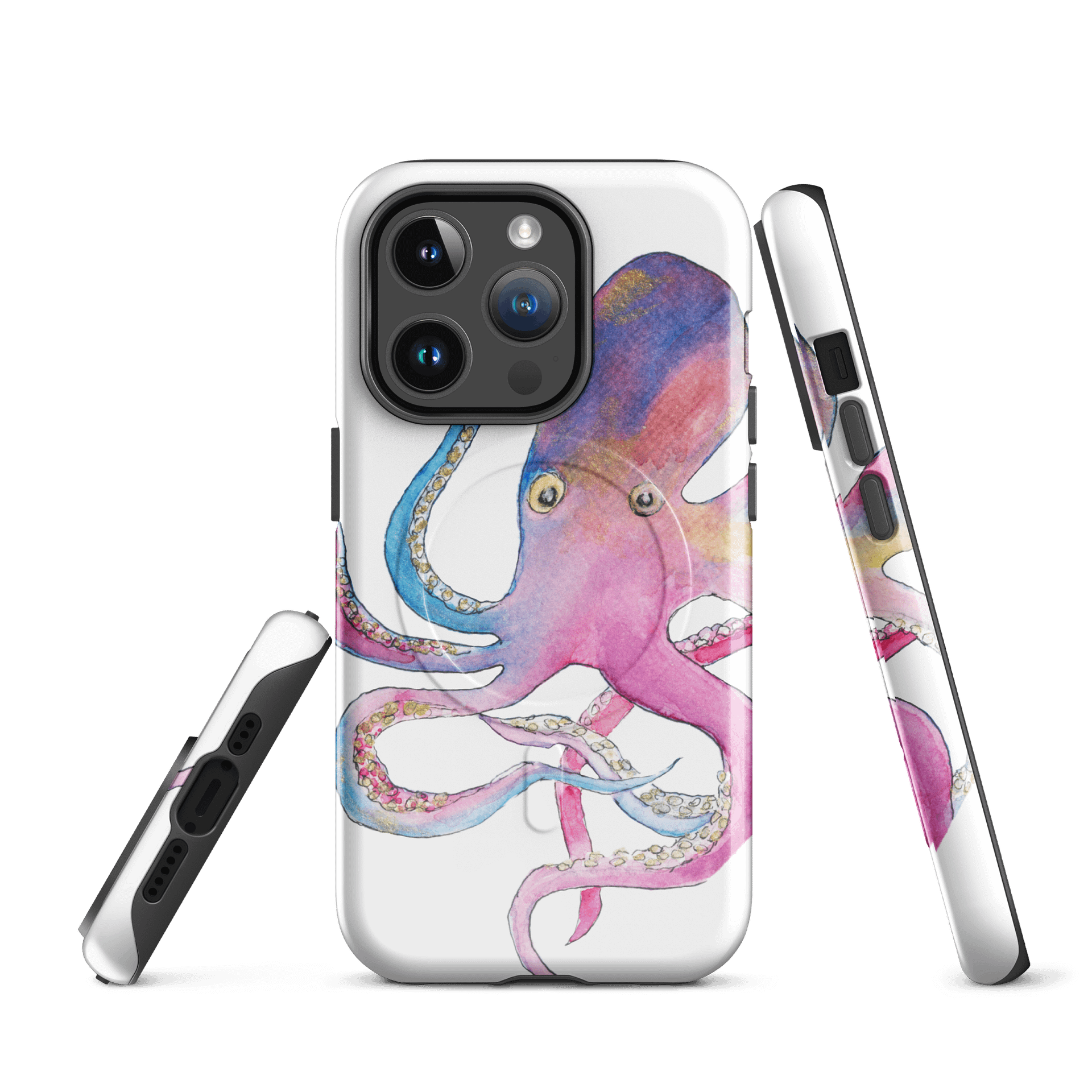 Rainbow Octopus MagSafe Tough iPhone Case product image (1)