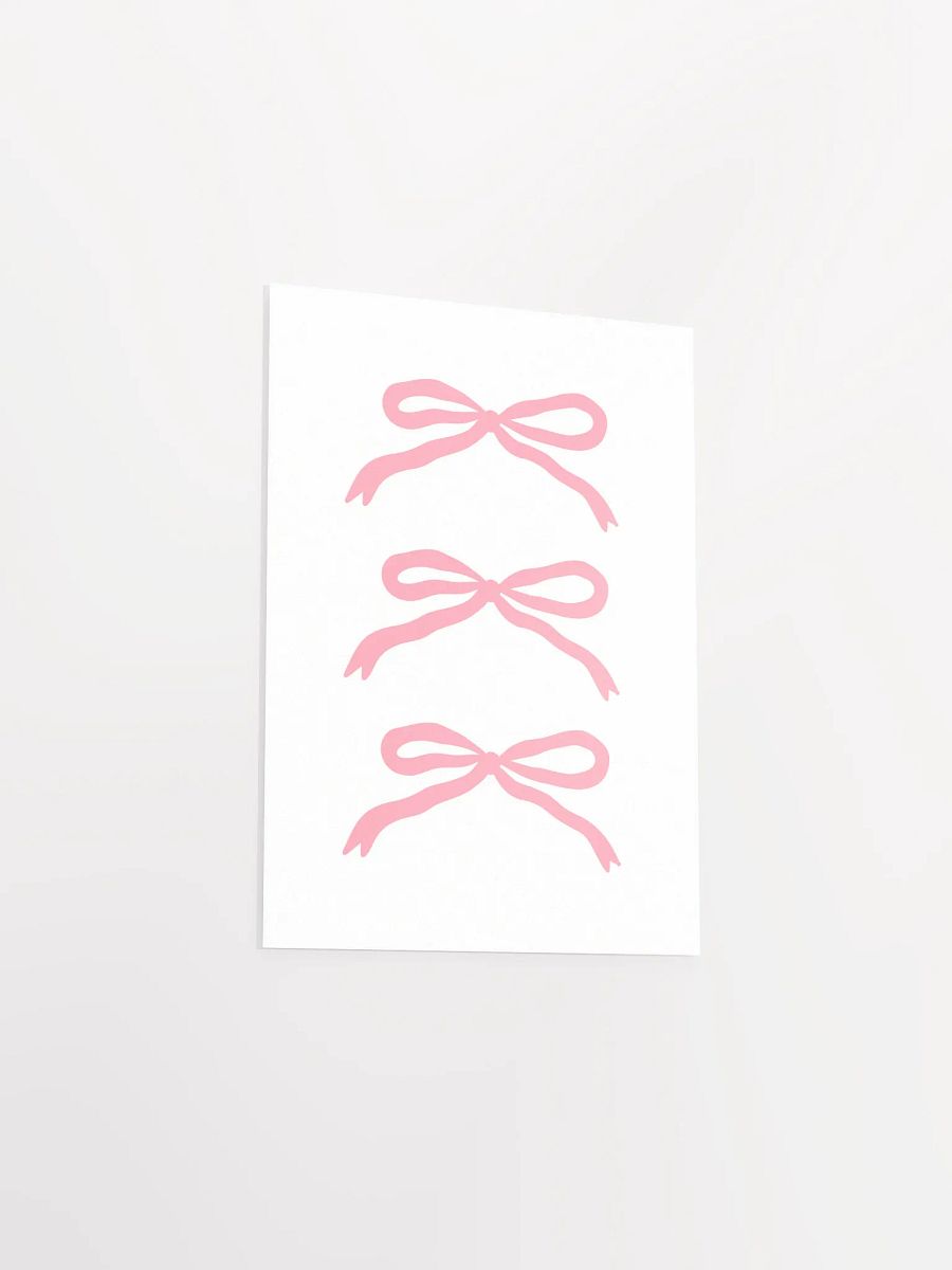 Coquette Pink Bows Print product image (5)
