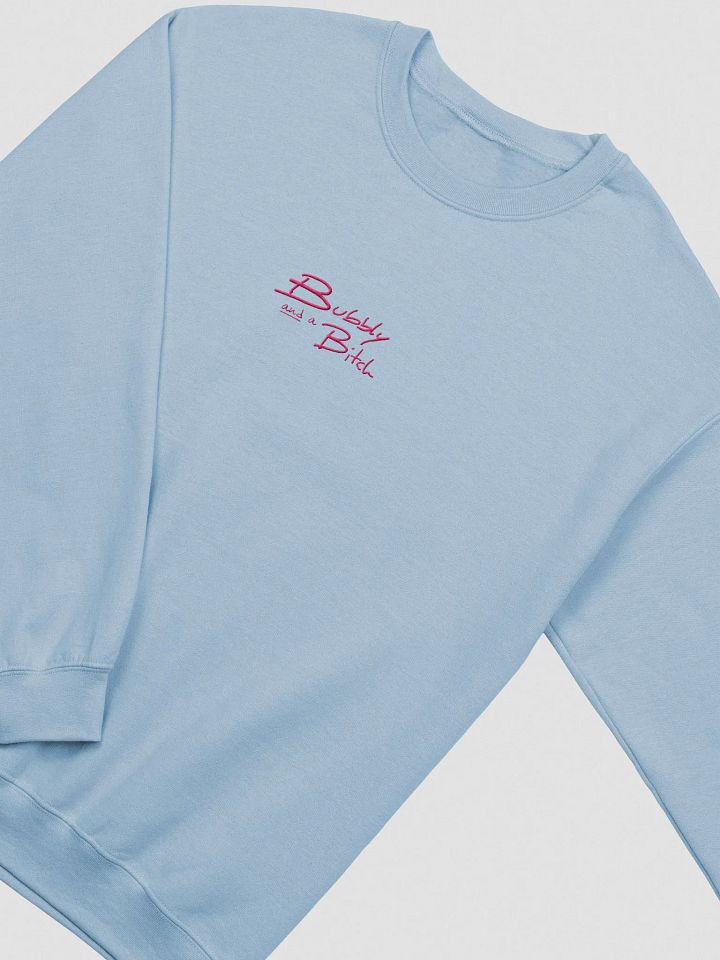 Bubbly and a B*tch embroidered crewneck (pink) product image (1)
