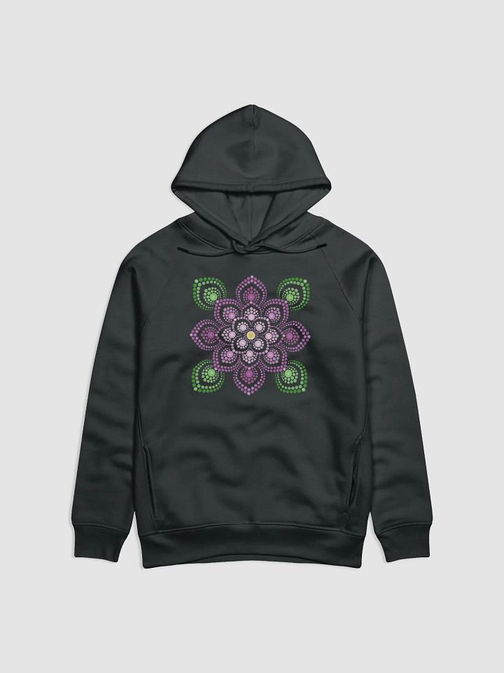 Purple and Green Mandala Unisex Eco Hoodie product image (1)