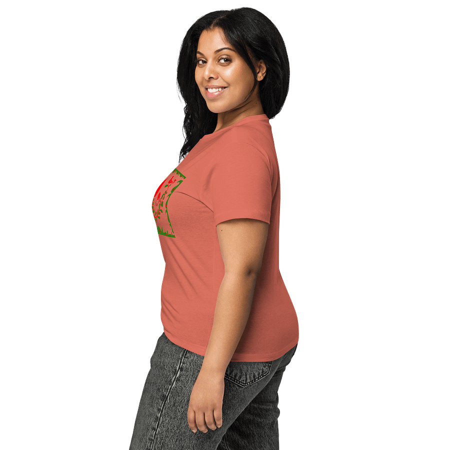 Hungarian Folk Art Women's High-Waisted Tee product image (7)