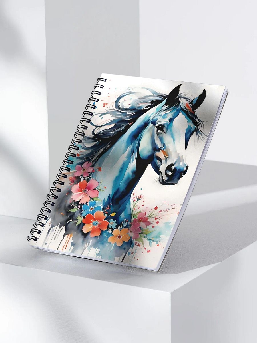 Ethereal Floral Equine Dreams Spiral Notebook product image (3)