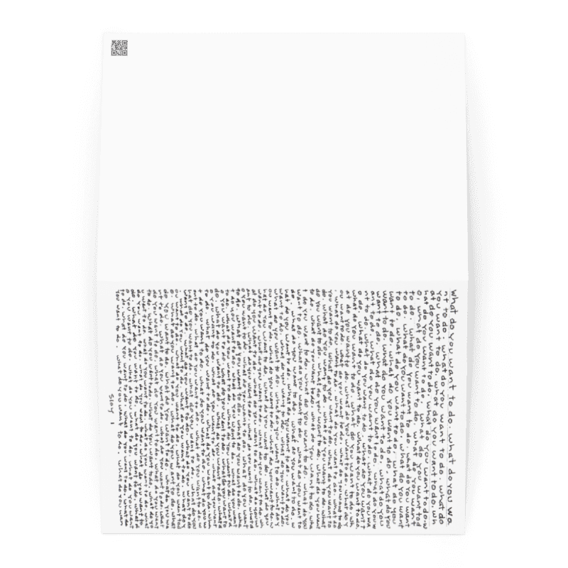 What Do You Want to Do greeting card product image (4)