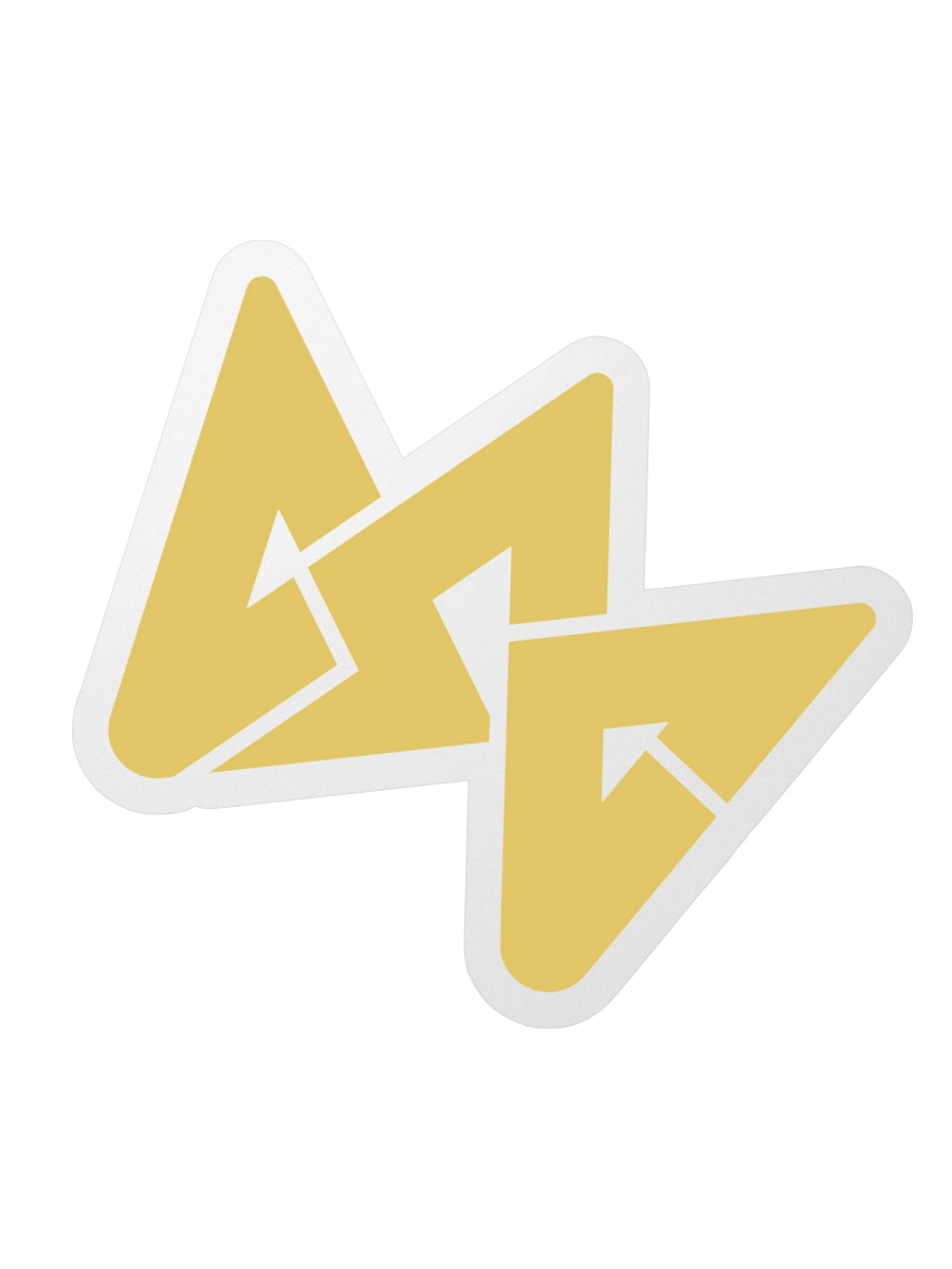 CSG Logo Sticker (4" x 4") - Gold product image (2)