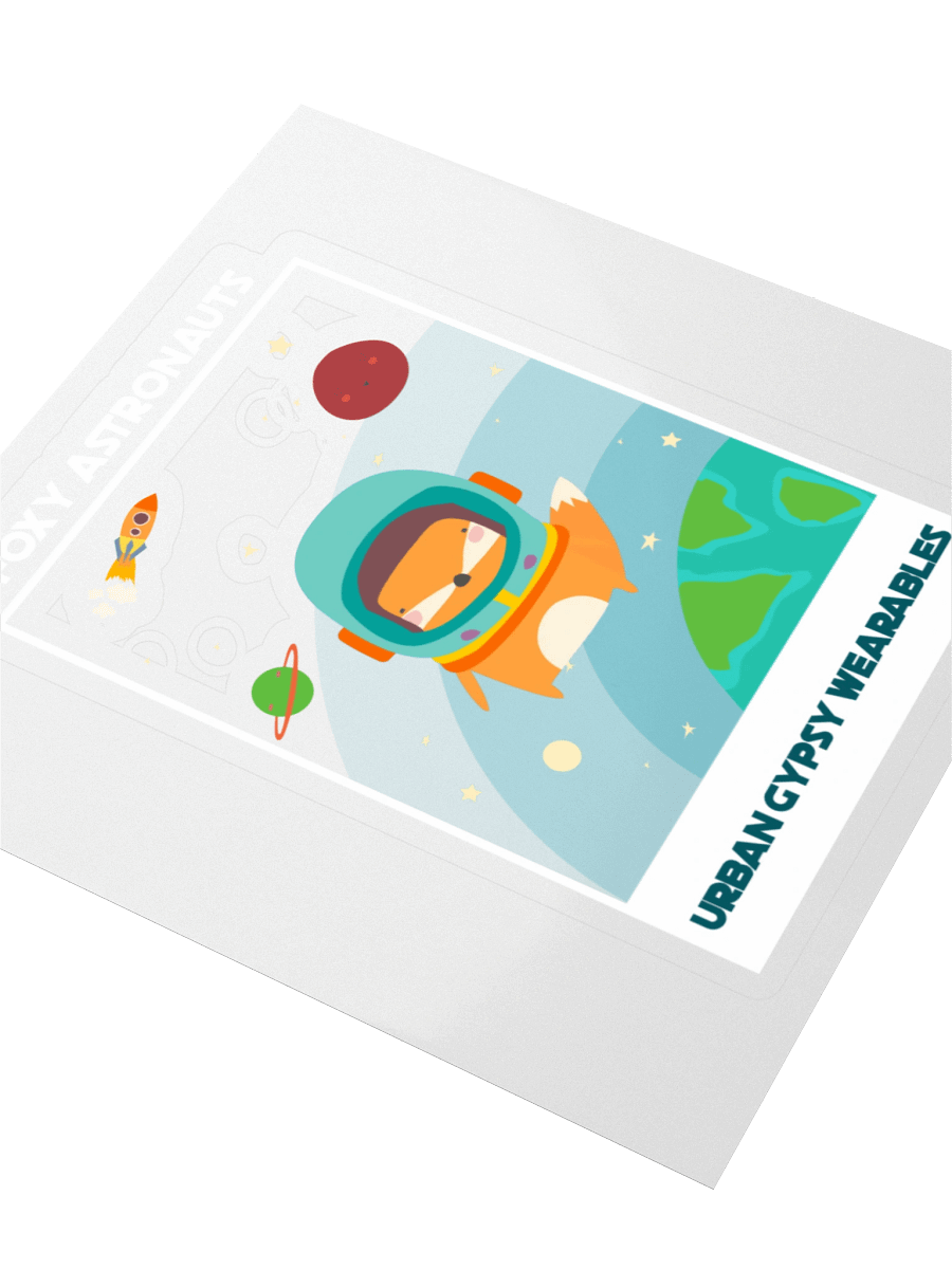 Cosmic Fox Astronaut Kiss Cut Stickers product image (3)