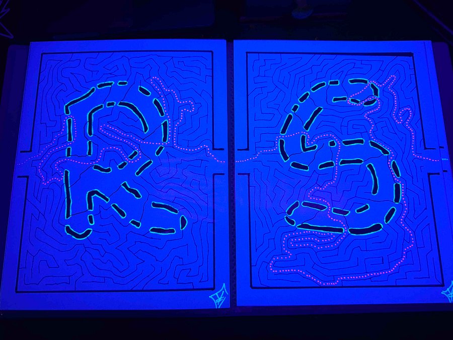 The aMAZEking alphabet ~Enhanced~ Black Light Answer Key Version product image (10)