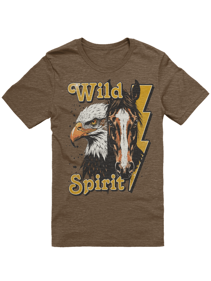 The "Wild Spirit" Eagle & Horse Bella T-Shirt product image (2)