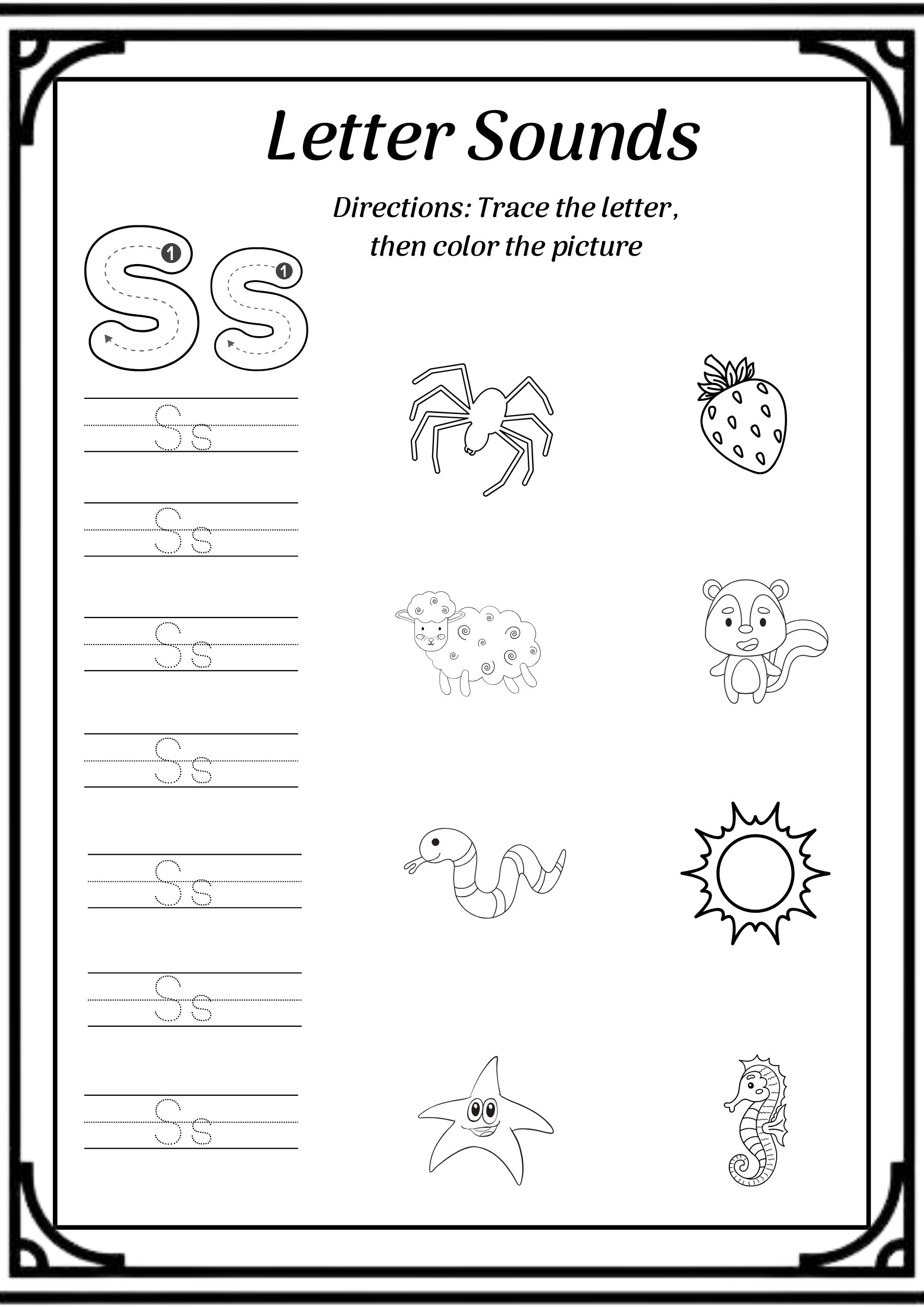 Tracing Letters and Coloring Pictures Book for Kids 27 Pages product image (4)