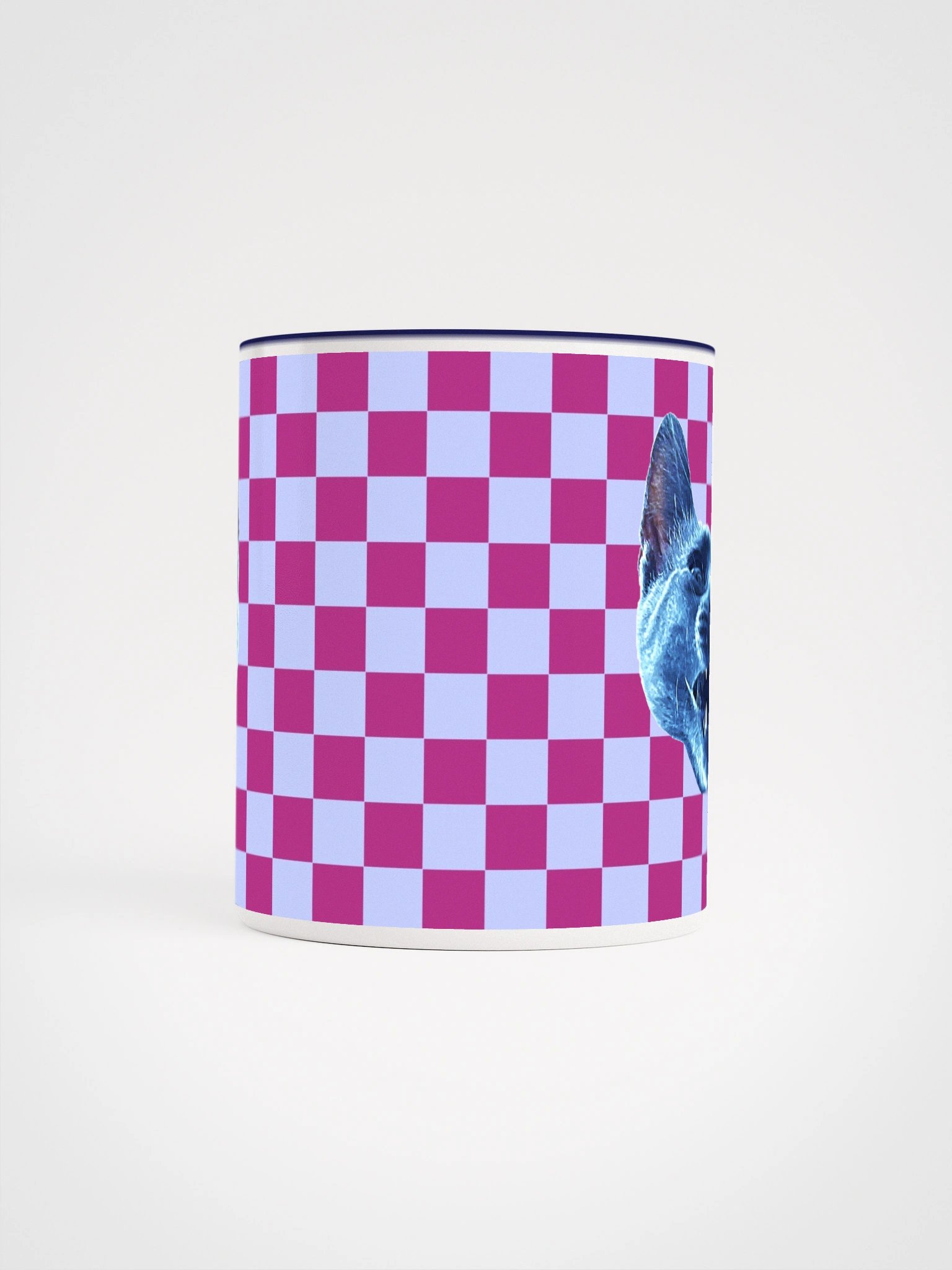 Checkered Gizmo Mug in Cyclamen product image (65)