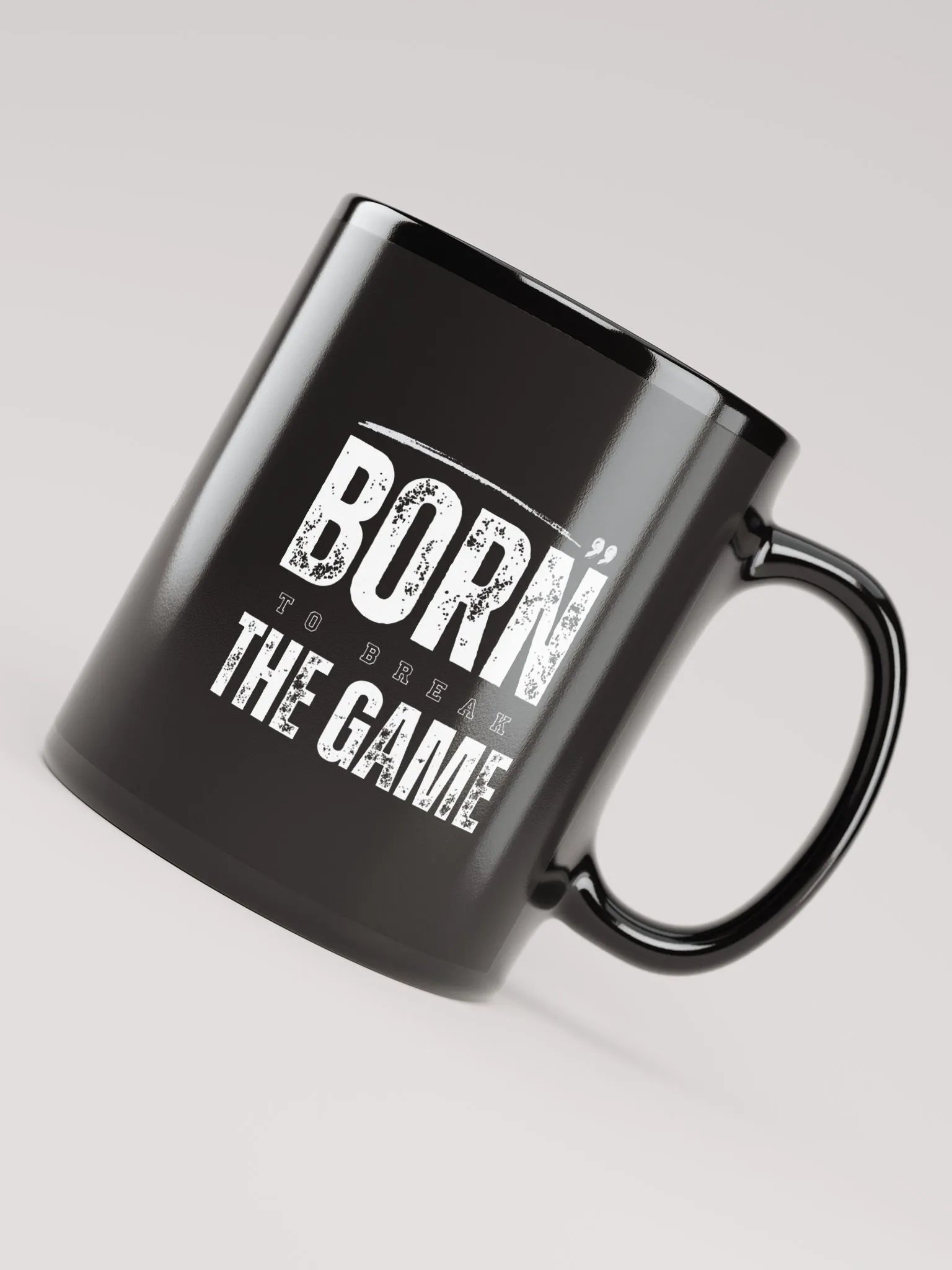 BORN TO BREAK THE GAME Black Mug product image (4)