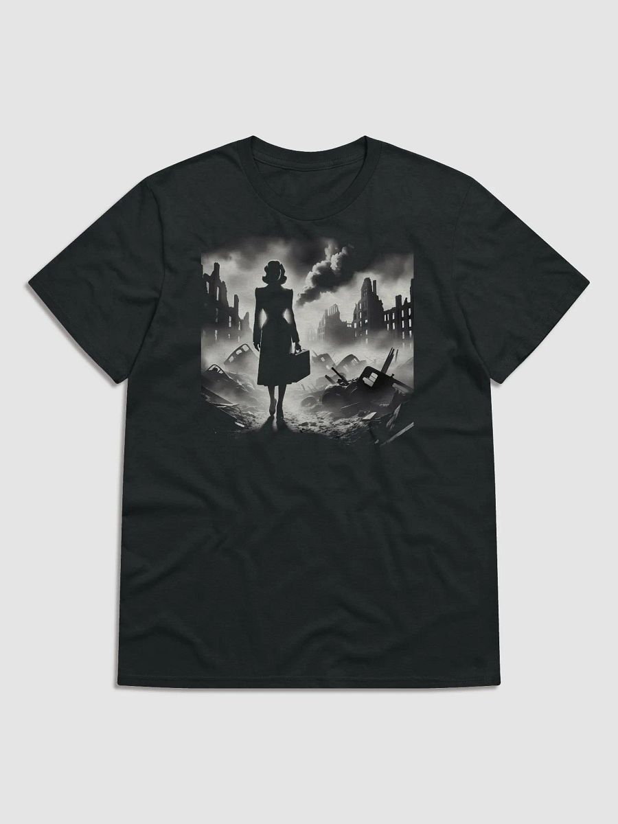 Noir Resilience Amidst Ruins (Front Print Womens Tee) product image (1)