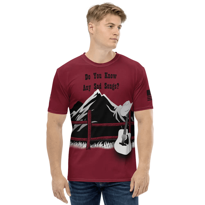 Sad Songs T Shirt (Burgundy) product image (1)