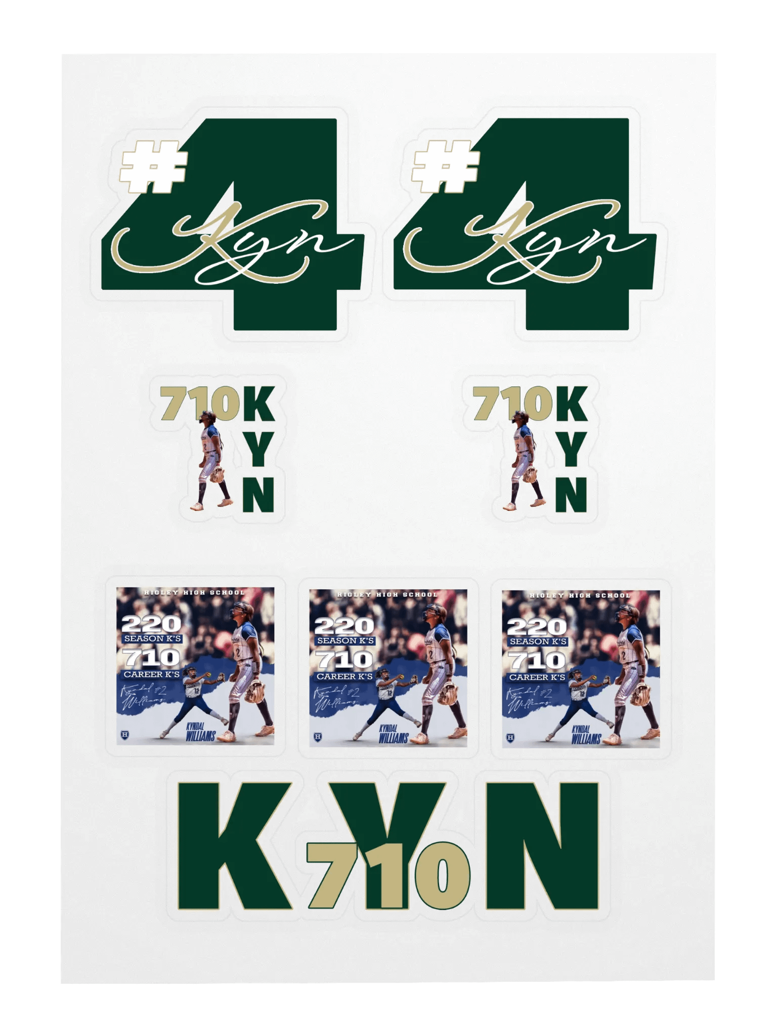 Kyn Signature Softtball Sticker Sheet product image (3)