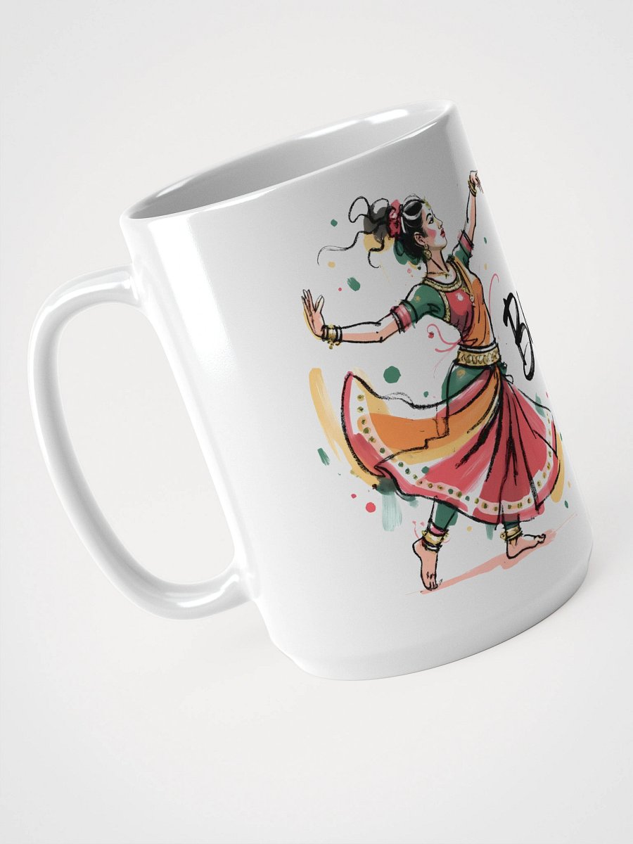 Elegant Bharatanatyam Dance | Traditional Indian Art Glossy Mug product image (3)