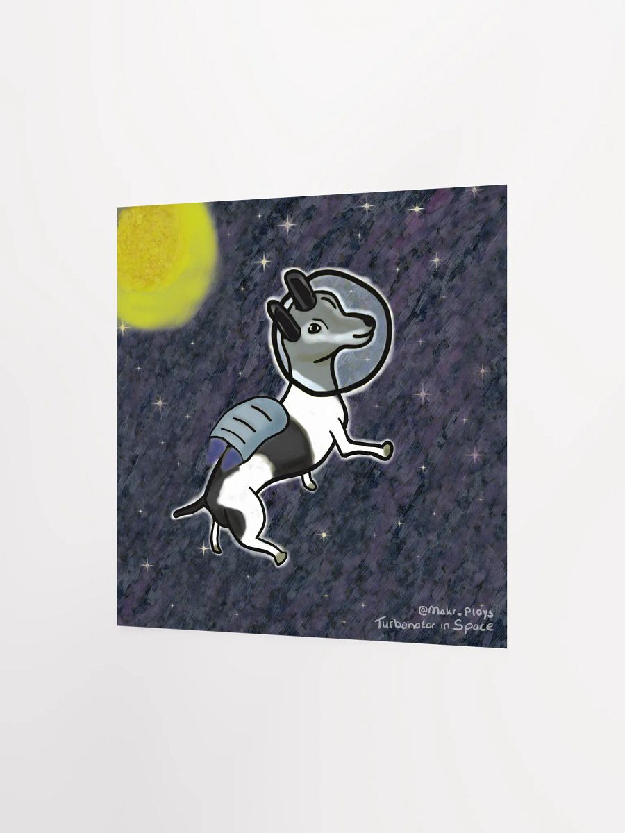 Turbonator in Space 10x10" print product image (2)