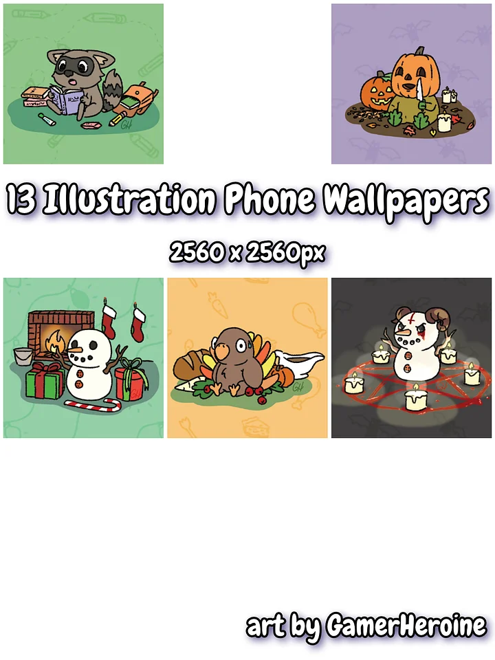 Animal Illustration Phone Wallpapers product image (1)