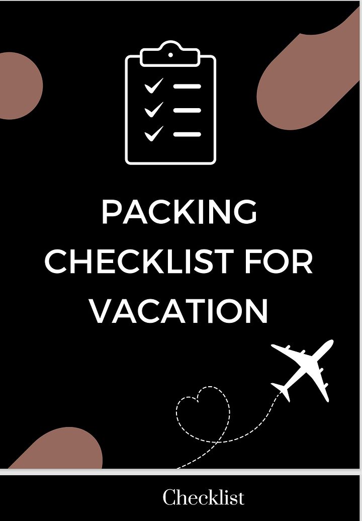 Packing Checklist For Your Vacation product image (1)