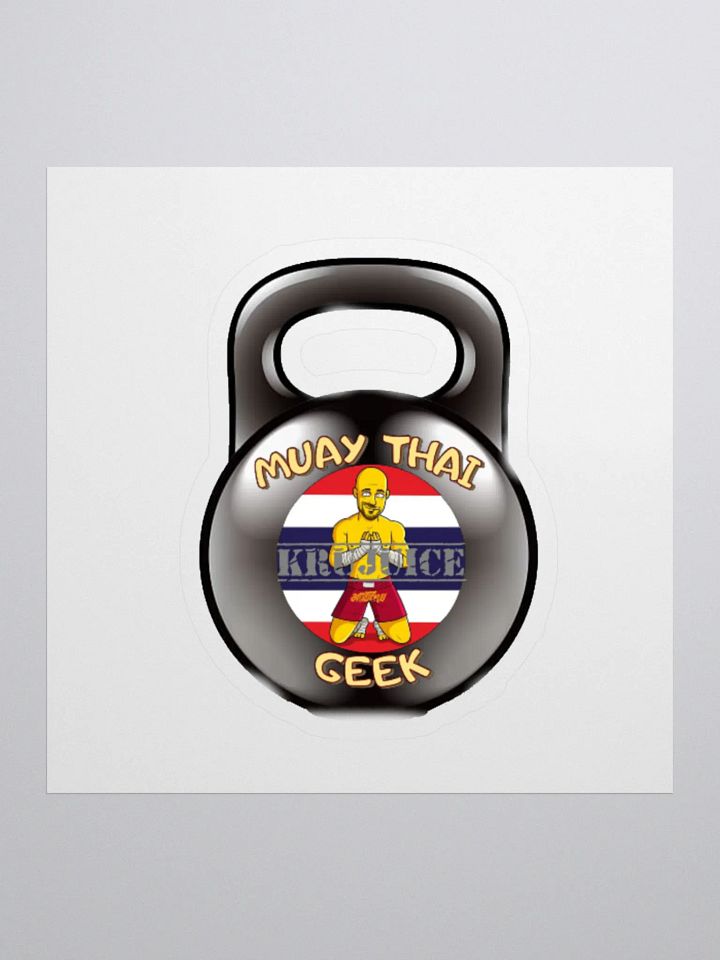 Muay Thai Geek Kettlebell stickers product image (1)