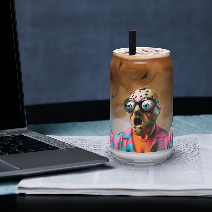Crazy Eyes Can-Shaped Glass product image (4)