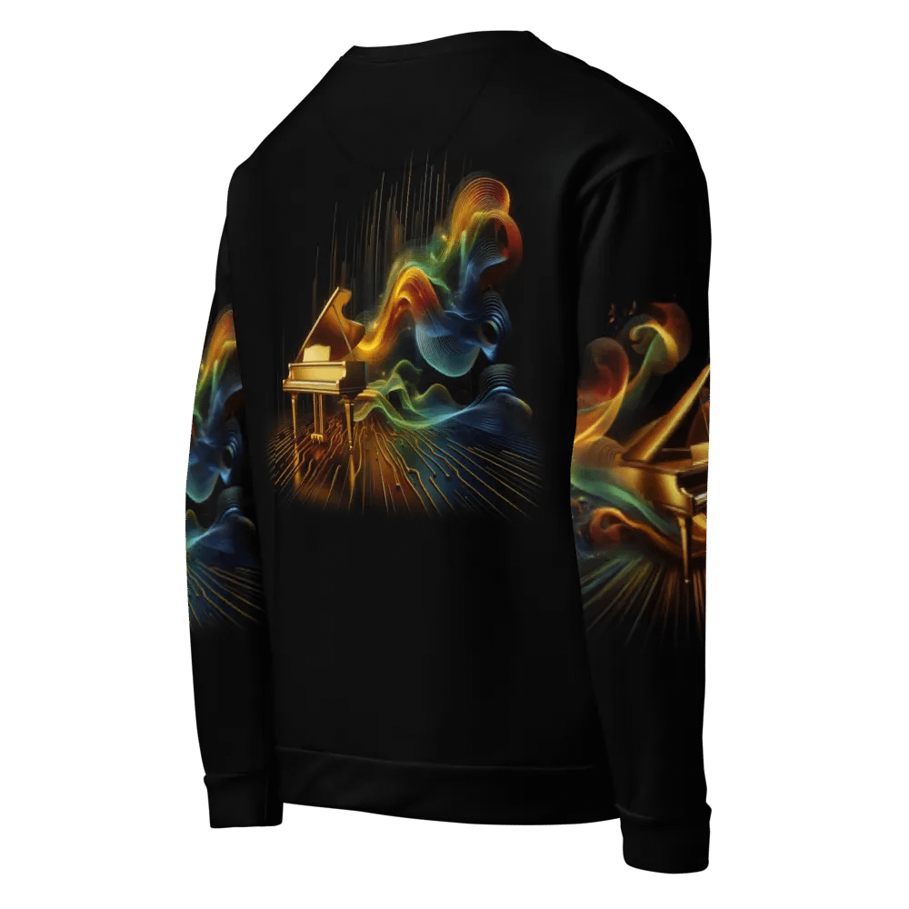 Golden Piano Musical Instrument - All-Over Unisex Sweatshirt #5 product image (5)