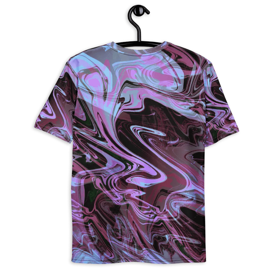 Pink, Black and Blue Swarm Pattern Urban Design T-Shirt product image (8)