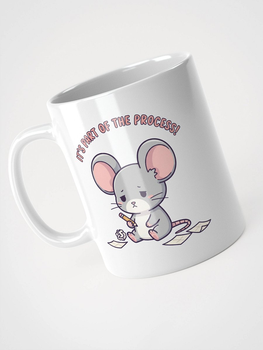 Messy Mouse Doodler White Glossy Mug product image (4)