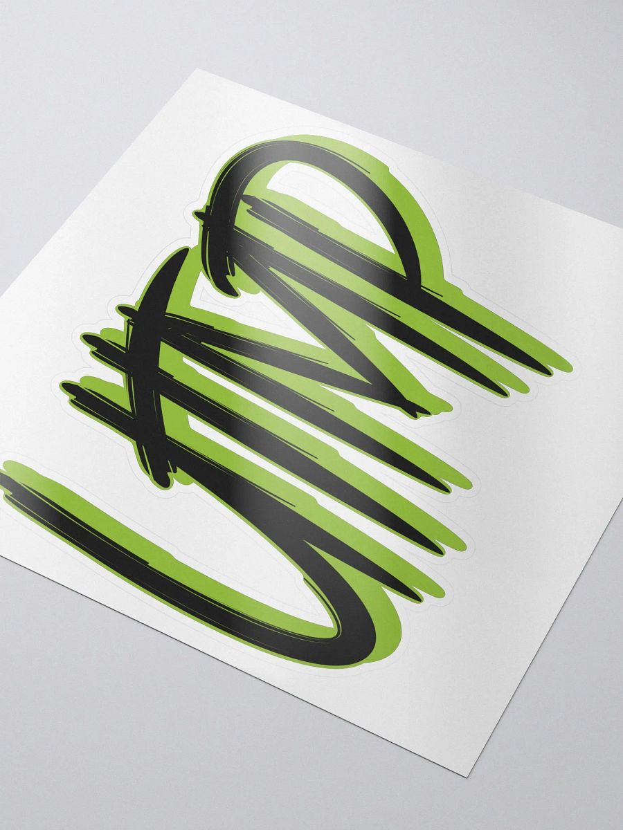 Kiss Cut Sticker - UTMP Logo Black / Green product image (1)