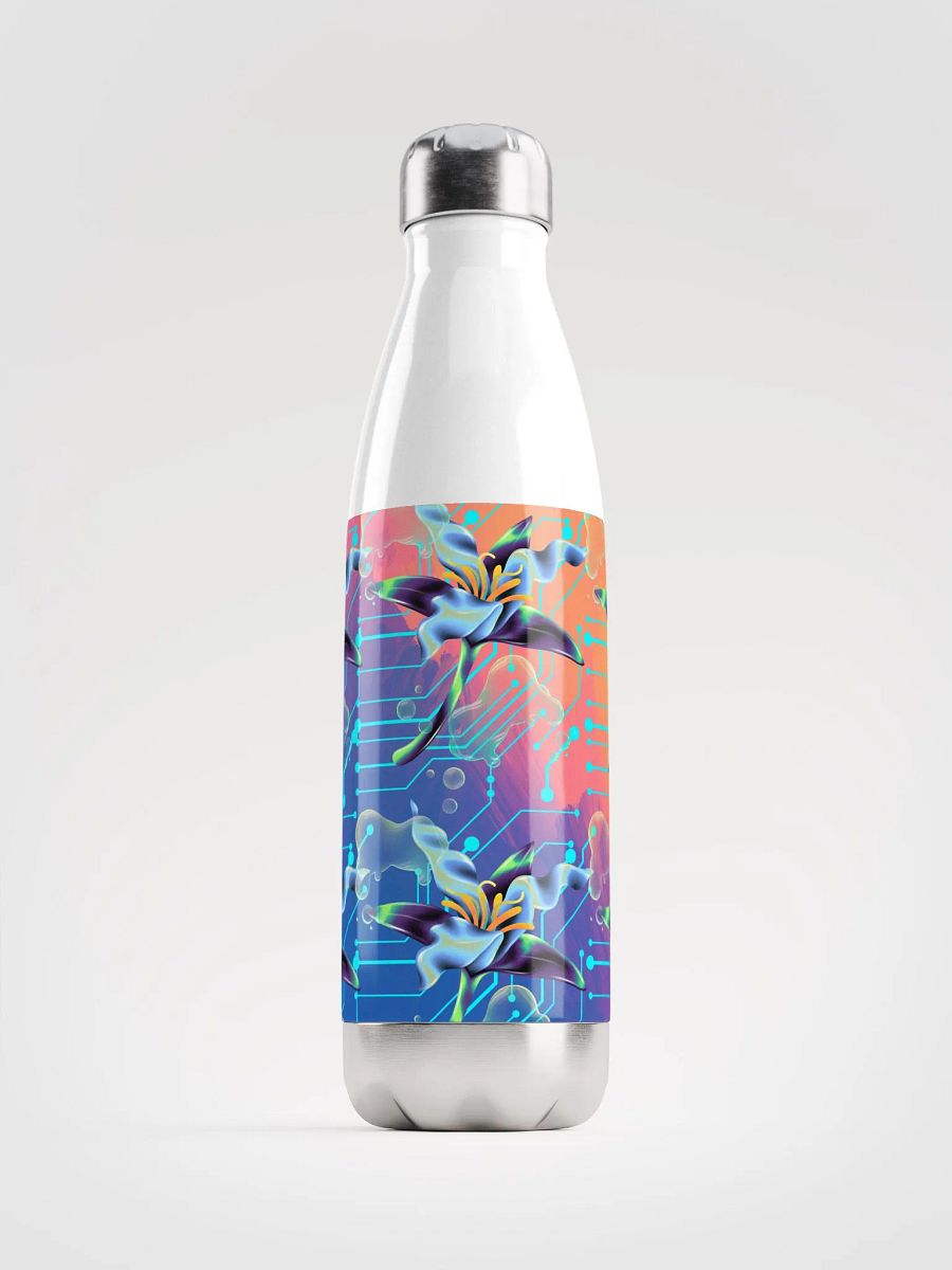 Floral Circuit Stainless Steel Water Bottle for stylish ladies moms daughter product image (1)