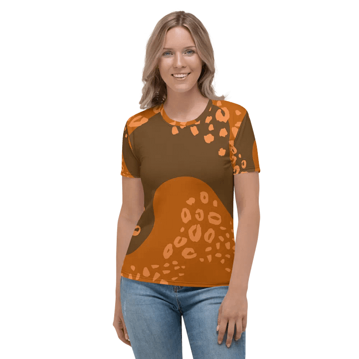 Orange Leopard Dreams Women's T-Shirt product image (2)