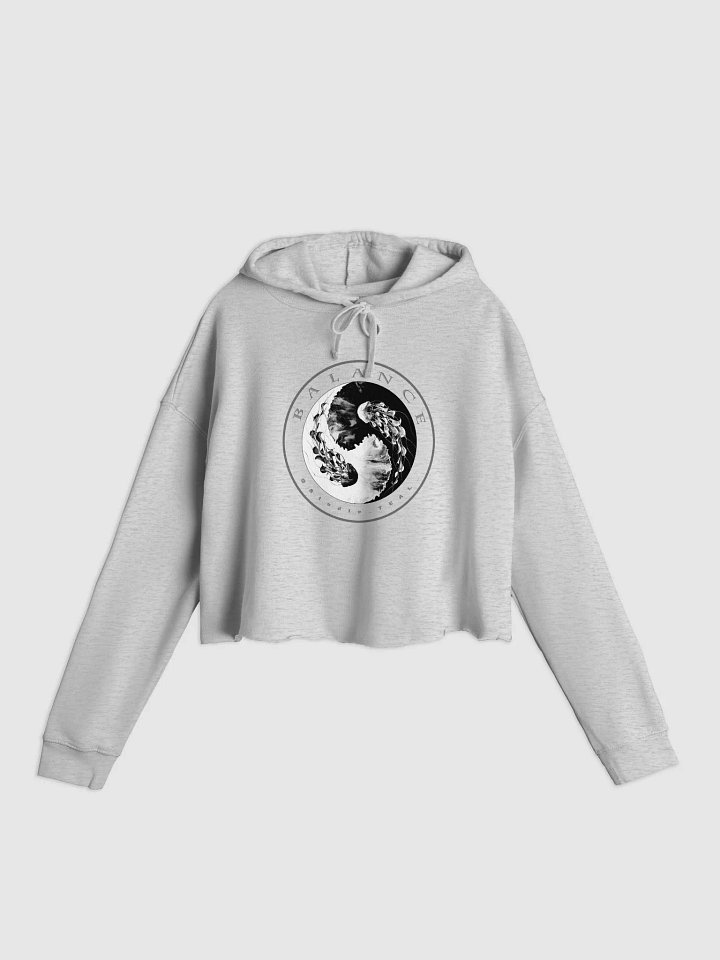 Yin-Yang Jellyfish Harmony Crop Hoodie product image (19)