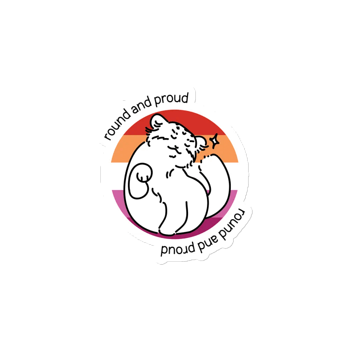 Round and Proud Manul Lesbian Version - Magnet product image (2)