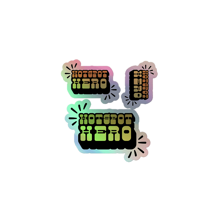Hot Spot Hero - Holographic Sticker Sheet product image (1)